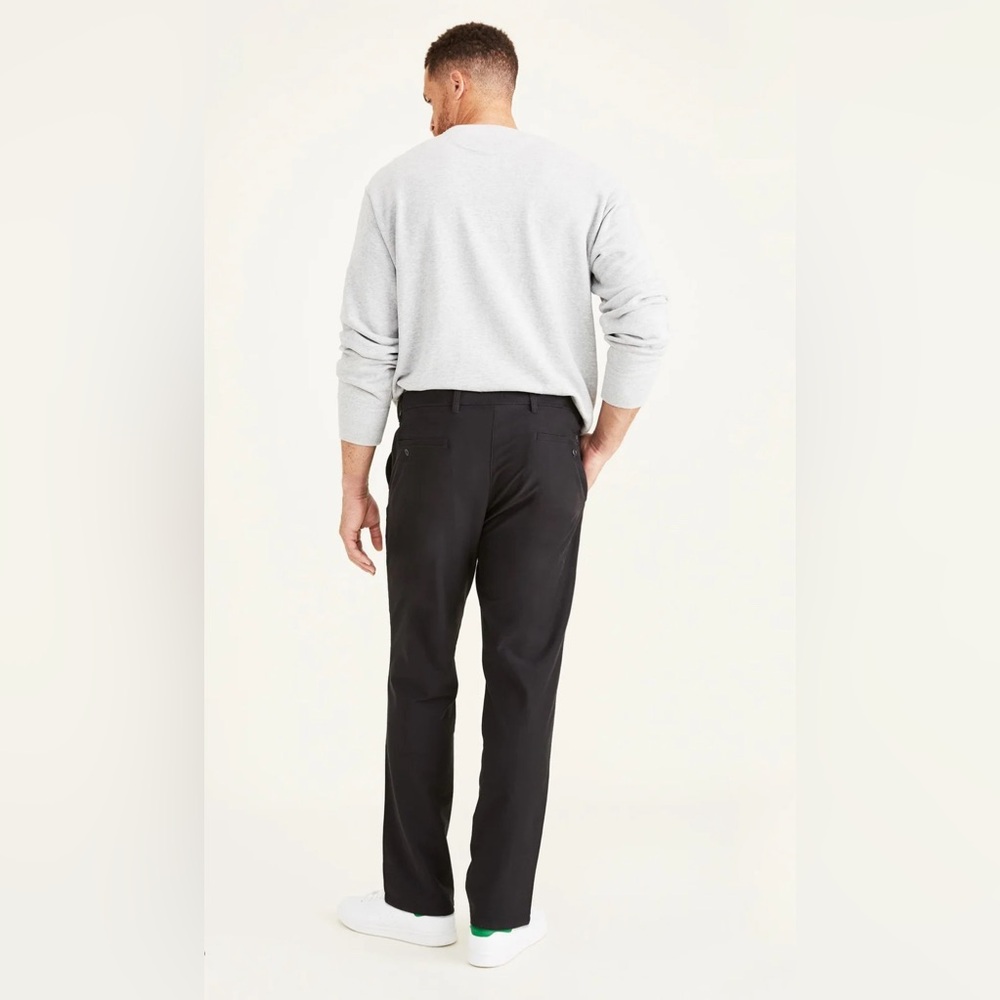 Dockers-Men’s Black Comfort Waist Workday Chinos, Straight Fit. 32W x30… - Picture 2 of 16